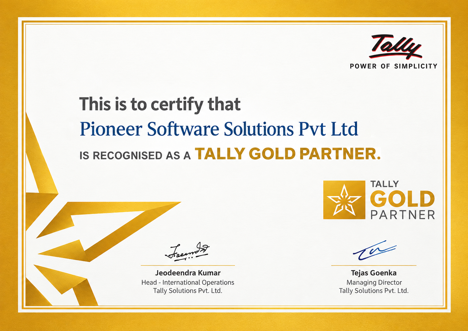 Gold Partner